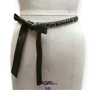 Y2K Express Ribbon Double Cain Link Belt